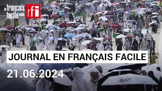 Arabie Saoudite plus de 1000 morts lors du grand pèlerinage  Journal • Français Facile  RFI [upl. by Ada839]