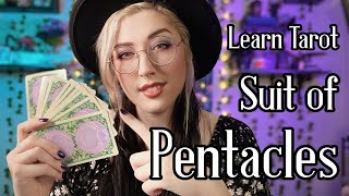 How to Read Tarot Suit of PENTACLES  Tarot Tutorial Part 4 [upl. by Inoliel]