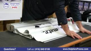 DOUBLESIDED Roll Up  New Banner INSTALLATION Instructions [upl. by Yhtrod498]