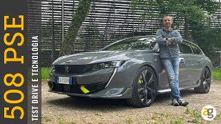 La tecnologia di PEUGEOT 508 PSE Test Drive della GT ibrida plugin [upl. by Tohcnarf]