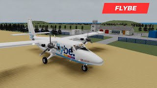 ROBLOX Airline Flight Review  Flybe  DHC6 Twin Otter [upl. by Malorie]