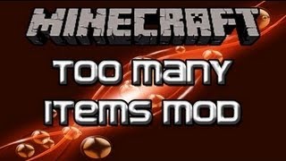 Minecraft Mod Spotlight  Too Many Items Mod 147 [upl. by Leirad783]