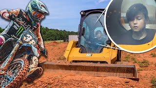 12 Year Old Building Motocross Tracks  The Deegans [upl. by Akila660]