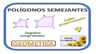 ▶ POLÍGONOS SEMEJANTES 🌻GGEOMETRÍA Ejemplos prácticos y sencillos de poligonos semejantes [upl. by Etnovahs]