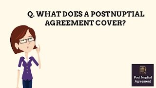 Postnuptial agreement explained [upl. by Jacki866]