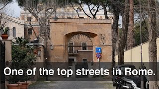 Passeggiata a Via di Villa Pepoli e nel rione San Saba Roma Italia 4k HDR Slow TV [upl. by Akzseinga379]