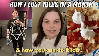 How I lost 10lbs In A Month  weightlossfitness journey [upl. by Otiragram34]