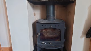 SWEEPING A CARRON 5Kw WOOD BURNING STOVE [upl. by Bellanca52]