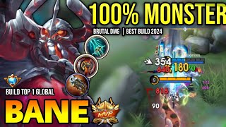 BANE BEST BUILD 2024  BUILD TOP GLOBAL BANE GAMEPLAY  MOBILE LEGENDS✓ [upl. by Harday]