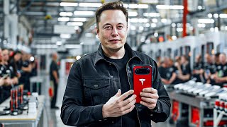 Elon Musk “I am releasing my NEW PHONE that will DESTROY all competition” [upl. by Marlane80]