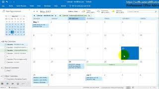 How to print calendars in overlay mode in Outlook [upl. by Calesta]