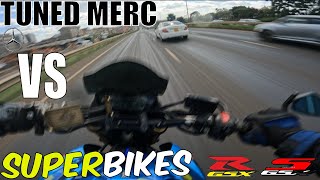 STAGE 1 MERCEDESTWO FAST SUPERBIKES AND THE SUPERHIGHWAY [upl. by Calabrese]