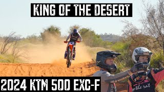 2024 KTM 500 EXCF KING OF THE DESERT [upl. by Inittirb]