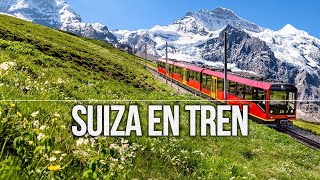 SUIZA EN TREN por los alpes desde Basilea por Interlaken y hasta Zurich [upl. by Lehrer]