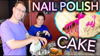 Baking a CAKE with NAIL POLISH [upl. by Wescott]