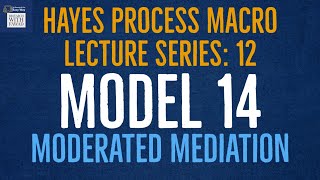 12 SPSS Hayes Process Macro  Model 14  Moderated Mediation [upl. by Westley]