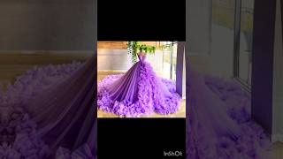 Lavender 💜 Colour Ball Gown shorts viral tiktok meesho 😱😂❤ [upl. by Einre]