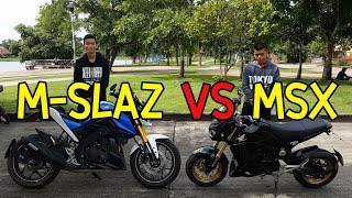 รีวิวของแต่ง YAMAHA MSLAZ vs HONDA MSX อุดรธานี [upl. by Knick]