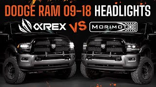 Alpharex vs Morimoto Headlights for 0918 Dodge Ram  Pricing Style Performance amp More [upl. by Zinck]