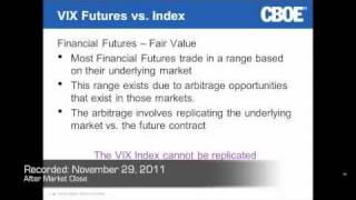 VIX Index vs VIX Futures [upl. by Eimarej942]