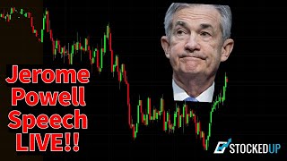 Jerome Powell Speech LIVE  12pm  Economic Outlook [upl. by Atel]