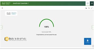 Cisco JavaScript Essential 1 Module 3 Answers  Get 100 Correct Answers For Jse 1 Module 3 2023 [upl. by Hubble]