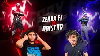 Zerox FF🥷🏻 Vs New Raistar🐰 1v1 Fight on Live🔥 [upl. by Helge]