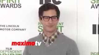 Andy Samberg 2014 Spirit Awards ARRIVALS [upl. by Alimac]