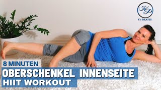 schlankere Oberschenkel Innenseite trainieren  Fettabbau zuhause Inner thigh workout ohne Geräte [upl. by Brey]