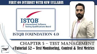 ISTQB FOUNDATION 40  Tutorial 52  Test Monitoring amp Test Control  Test Metrics  ISTQB Tutorials [upl. by Trab]