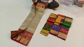 Kanchi pattu sarees  Wedding sarees  New collection of 2020  New designs  Hyderabad [upl. by Aihsetan]