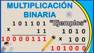 MULTIPLICACIÓN BINARIA  Ejemplos Resueltos 2 ✔ 💥 [upl. by Caughey]