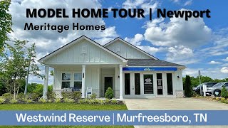 Westwind Reserve  Meritage Homes  Newport Model Home Tour  417990  Murfreesboro TN [upl. by Korwun]