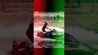 Snowmobile water racing [upl. by Fesuy]