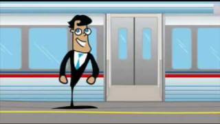 VLine  Train Safety cartoon for primary school aged children [upl. by Ahsemo]