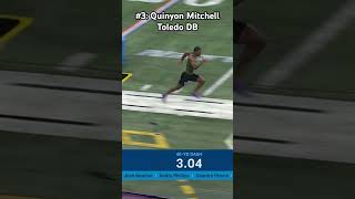 Top 5 Fastest 40Yard Dash Times At 2024 NFL Combine ⚡️ 💨 [upl. by Nikolas770]