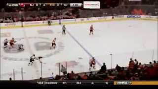 Shayne Gostisbehere Goal 92514 Devil  Flyers Preseason [upl. by Levins]