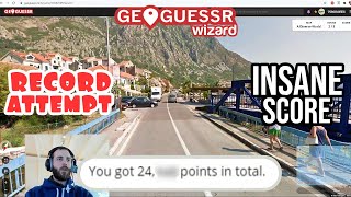 Probably the greatest game of Geoguessr Ill ever play No moving record attempt 2 [upl. by Nylyahs]