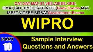 Wipro10 Interview QuestionsampAnswersvideosFreshersExperiencedcareerjobs [upl. by Akcirehs]