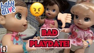 Baby Alive Avi Has a Bad Playdate Getting In Trouble [upl. by Kathrine]