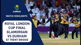 Glamorgan v Durham  Royal London Cup final highlights [upl. by Lesh]