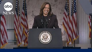 FULL SPEECH Kamala Harris addresses nation after conceding election to Donald Trump [upl. by Baillie500]