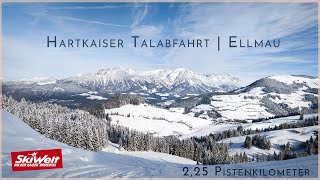 Hartkaiser Talabfahrt Ellmau  SkiWelt  planBvoyage [upl. by Nesmat]