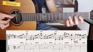 The Easiest Blues on Acoustic Guitar  Beginner Friendly [upl. by Oriel]