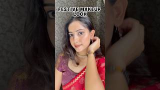 How to do festive makeup look  festival season  party makeup look shortvideo shotrs shortsfeed [upl. by Htebaras]