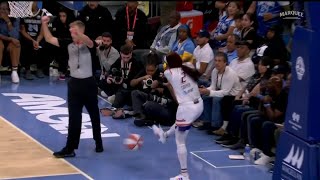 Kahleah Copper gets technical foul for kicking ball at referee  WNBA on ESPN [upl. by Hausner]