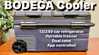 BODEGA COOLER 12 Volt Car Refrigerator Portable Freezer Dual Zone APP Control 1224V DC 100240V AC [upl. by Akemrej]