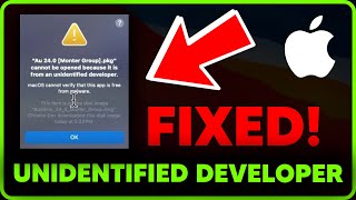 How to FIX “Can’t be opened because Apple cannot check it for malicious software” Error on Mac [upl. by Sellers]