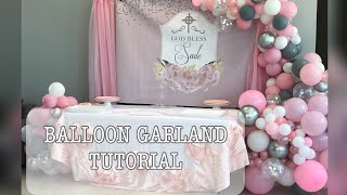 Organic Balloon Garland Tutorial  How I Shape them [upl. by Edny277]