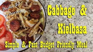 Cabbage amp Kielbasa Recipe  Budget Friendly Meal [upl. by Yrian]